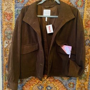 NWT AVEC LE FILLES Corduroy Jacket Size L